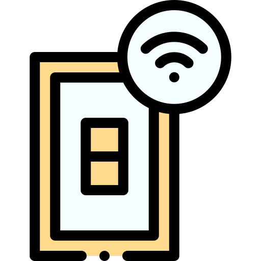 電気のスイッチ Detailed Rounded Lineal color icon
