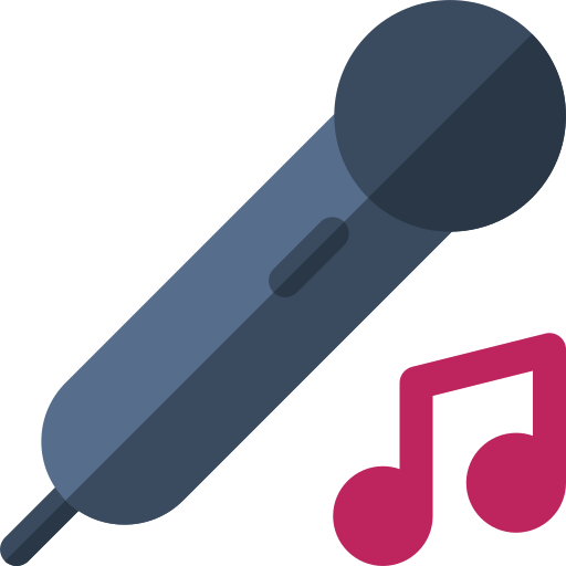karaoke Basic Rounded Flat icono