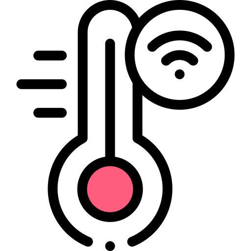 controllo della temperatura Detailed Rounded Lineal color icona