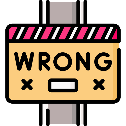 Wrong way Special Lineal color icon