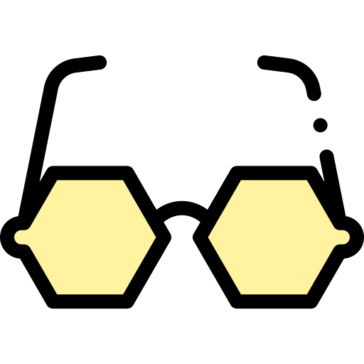 occhiali da sole Detailed Rounded Lineal color icona