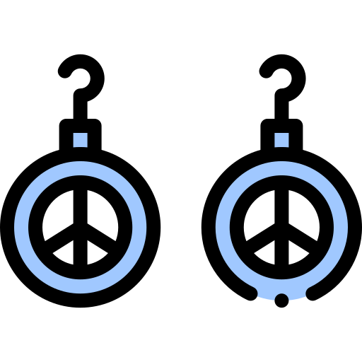 귀걸이 Detailed Rounded Lineal color icon