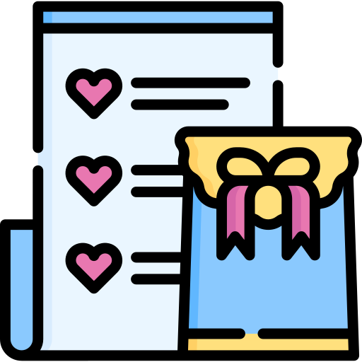 Gift list Special Lineal color icon