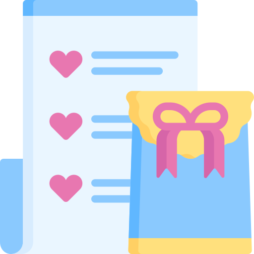 Gift list Special Flat icon