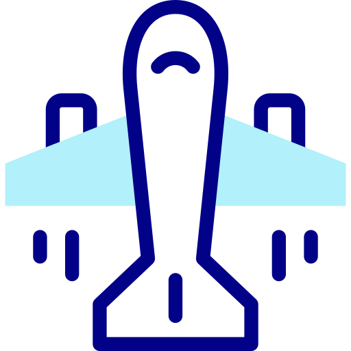 flugzeug Detailed Mixed Lineal color icon