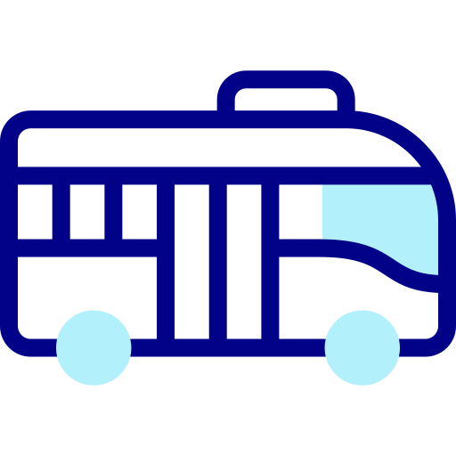 버스 Detailed Mixed Lineal color icon