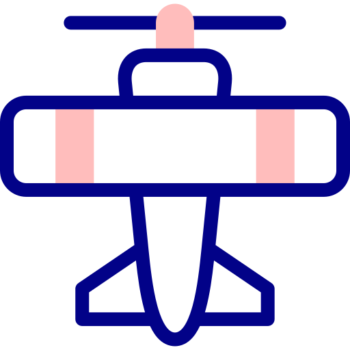 경 비행기 Detailed Mixed Lineal color icon