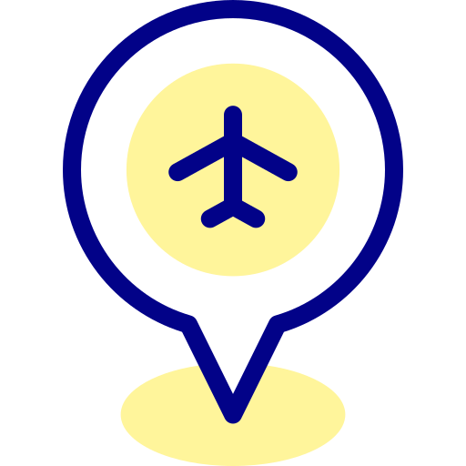 空港 Detailed Mixed Lineal color icon