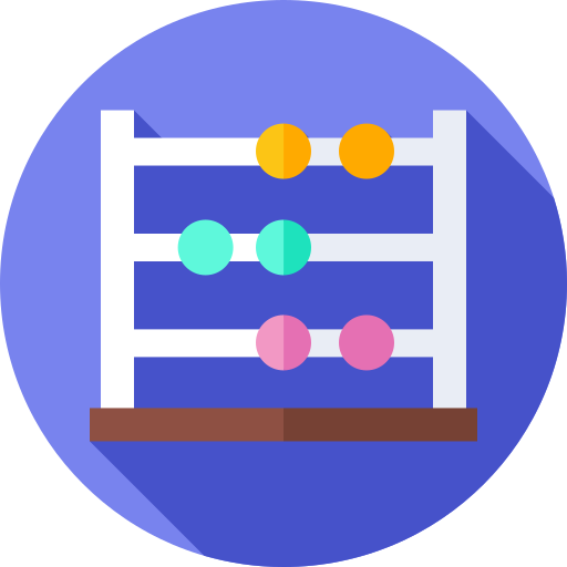 Abacus Flat Circular Flat icon