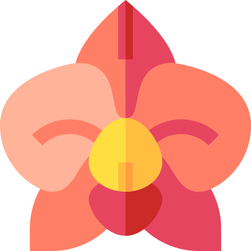 orchidee Basic Straight Flat icon