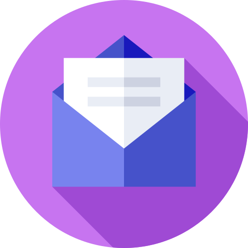 mail Flat Circular Flat icon