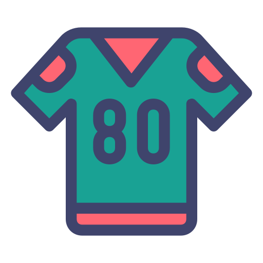 camiseta de rugby Generic Outline Color icono