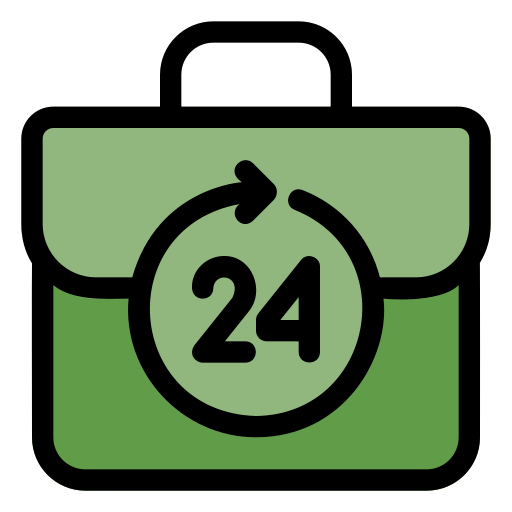 24 시간 영업 Generic Outline Color icon