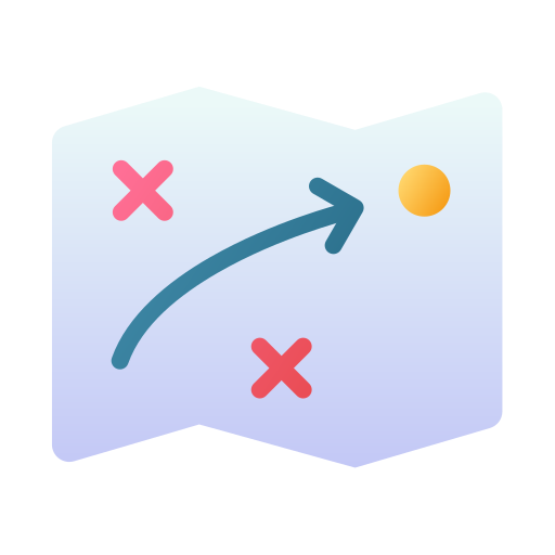 地図 Generic Flat Gradient icon