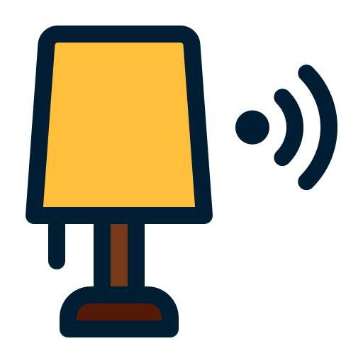 Desk lamp Generic Outline Color icon