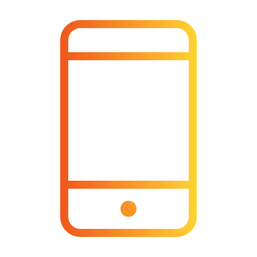 teléfono de mano Generic Gradient icono