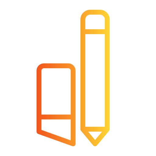 鉛筆の消しゴム Generic Gradient icon