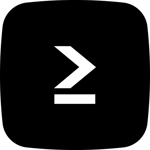 Больше или равно Generic Glyph иконка