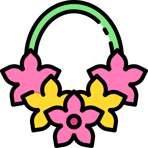 naszyjnik z kwiatami Good Ware Lineal Color ikona