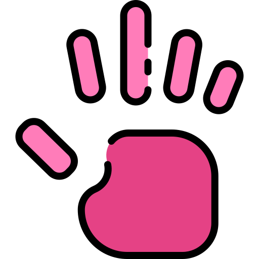 Hand print Good Ware Lineal Color icon