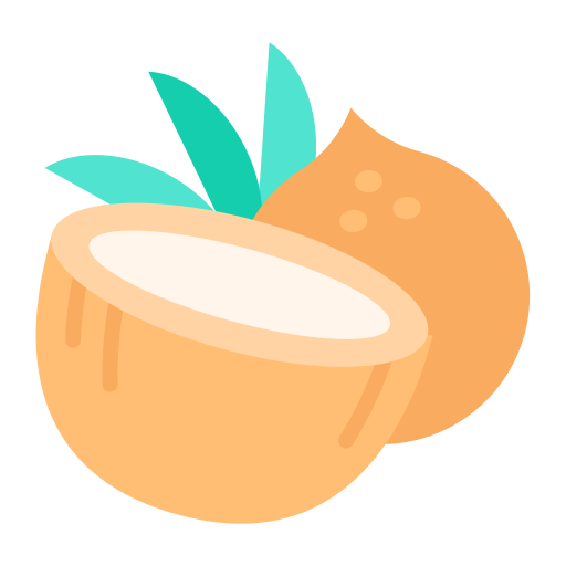 Coconut Good Ware Flat icon