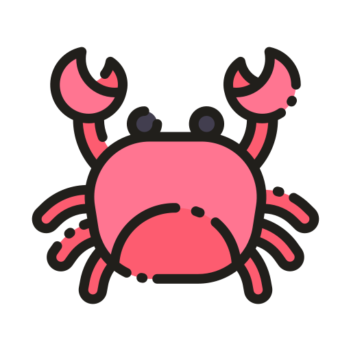 Crab Good Ware Lineal Color icon