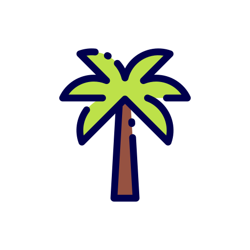 palmera datilera Good Ware Lineal Color icono