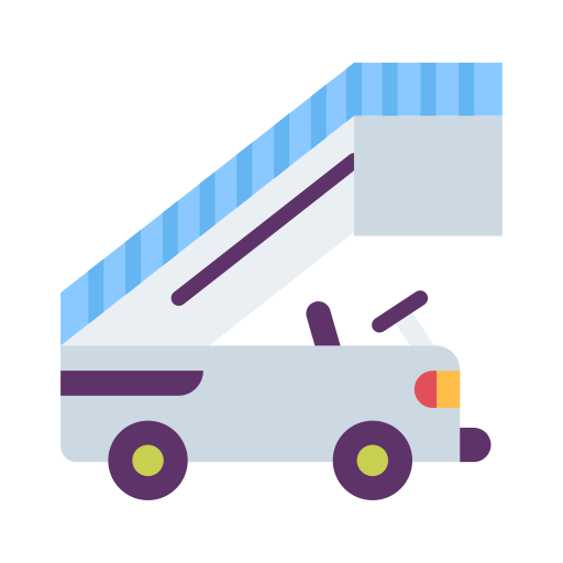 ciężarówka z drabiną Good Ware Flat ikona
