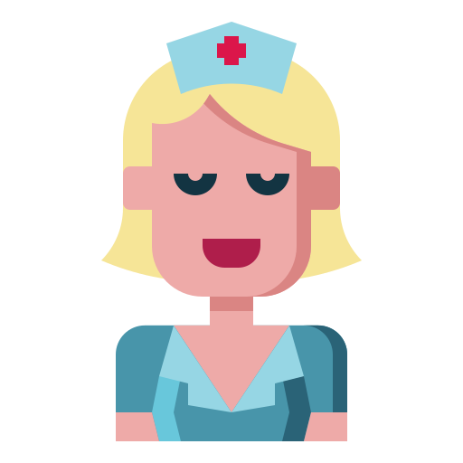 Nurse PongsakornRed Flat icon