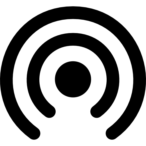 wifi Basic Rounded Filled icoon