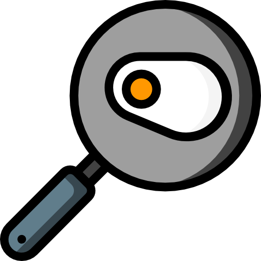 Frying pan Basic Mixture Lineal color icon