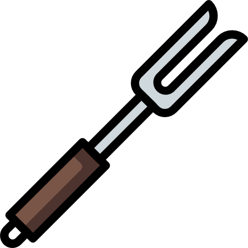 Fork Basic Mixture Lineal color icon