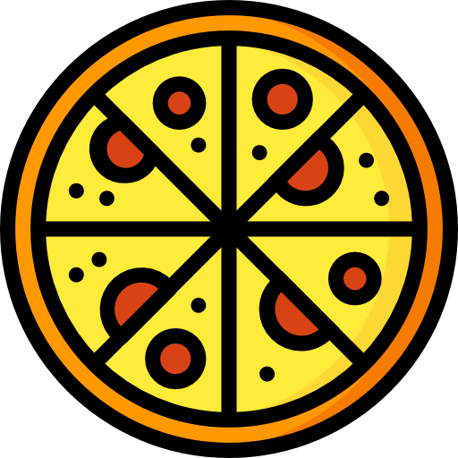 pizza Basic Mixture Lineal color icon