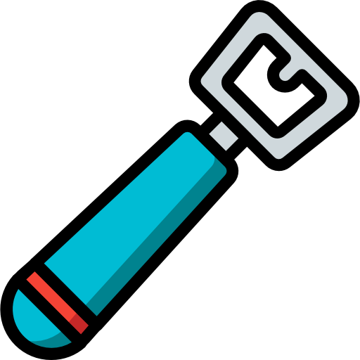 Bottle opener Basic Mixture Lineal color icon