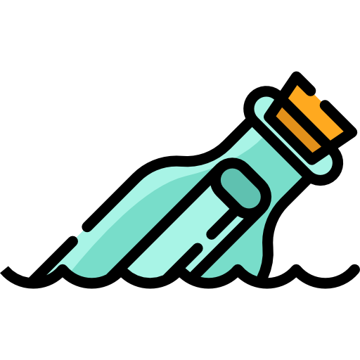 Message in a bottle Special Lineal color icon