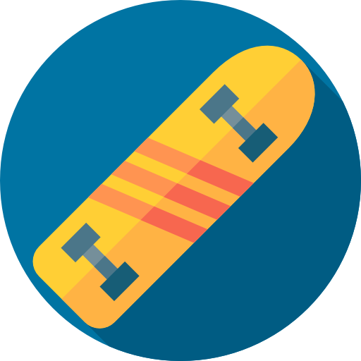 スケートボード Flat Circular Flat icon