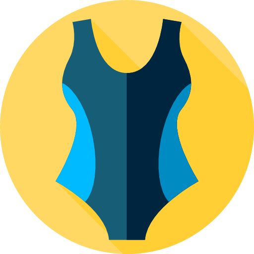 Swimming suit Flat Circular Flat icon