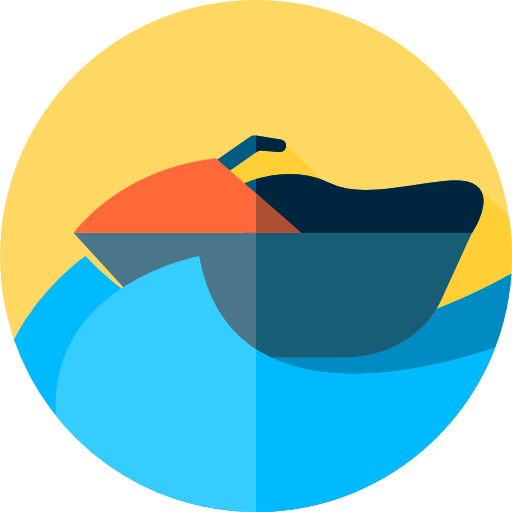 skuter wodny Flat Circular Flat ikona