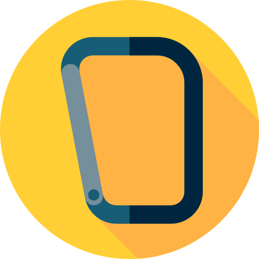 Carabiner Flat Circular Flat icon