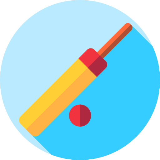 クリケット Flat Circular Flat icon