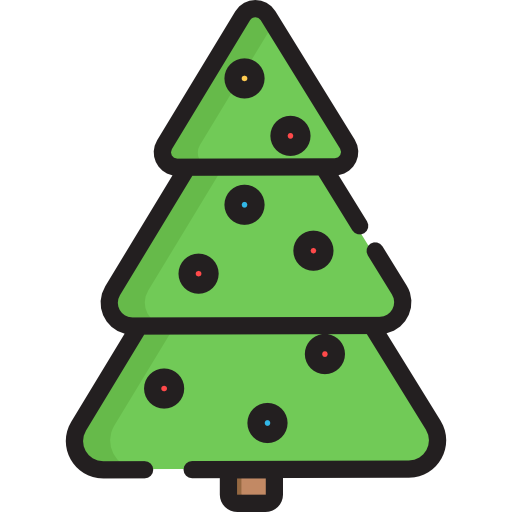 クリスマスツリー Special Lineal color icon