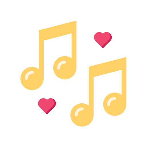 piosenka miłosna Generic Flat ikona
