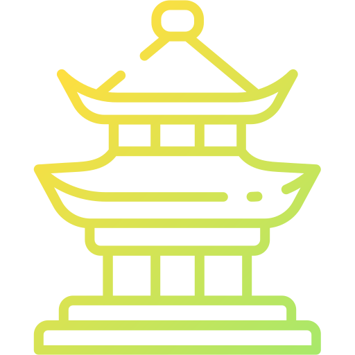 中国の寺院 Good Ware Gradient icon