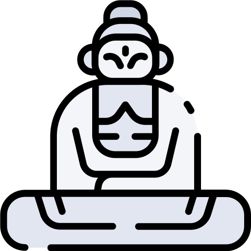 Buddha Good Ware Lineal Color icon