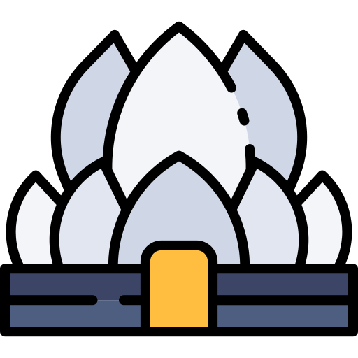Lotus temple Good Ware Lineal Color icon
