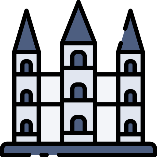 Salt lake temple Good Ware Lineal Color icon