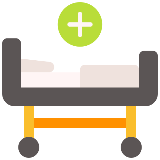 Hospital bed Good Ware Flat icon