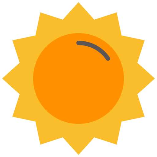 słoneczny Good Ware Flat ikona