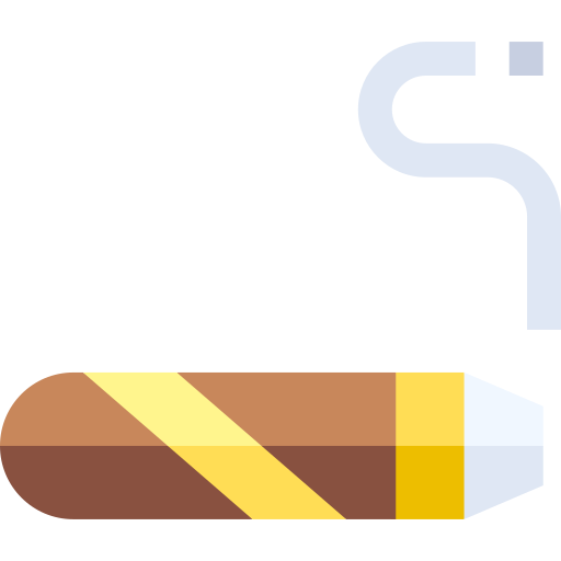 sigaar Basic Straight Flat icoon