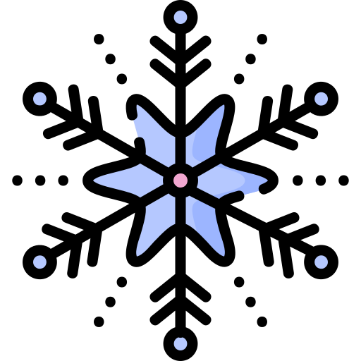 sneeuwvlok Special Lineal color icoon